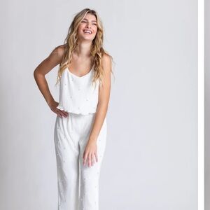 Waverles Payton Pearly Pant Pleated Bridal Set Like New Large Bridal Set